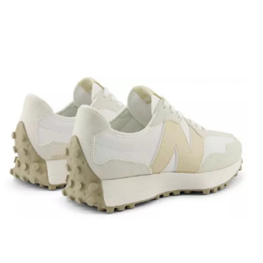 New Balance 327 White and Cream Sneakers